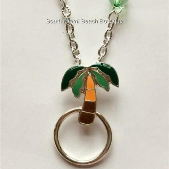 Palm Tree Necklace ID Lanyard Eyeglass Holder - Picture 3 of 12